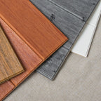 Wood look interior decor panels for peeling and sticking 3D relief wall cladding