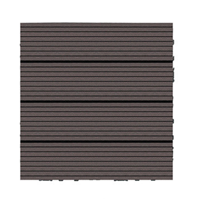 Wire brushed wooden floor tiles Click-Lock engineered wood for patio garden