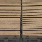 Wire brushed wooden floor tiles Click-Lock engineered wood for patio garden