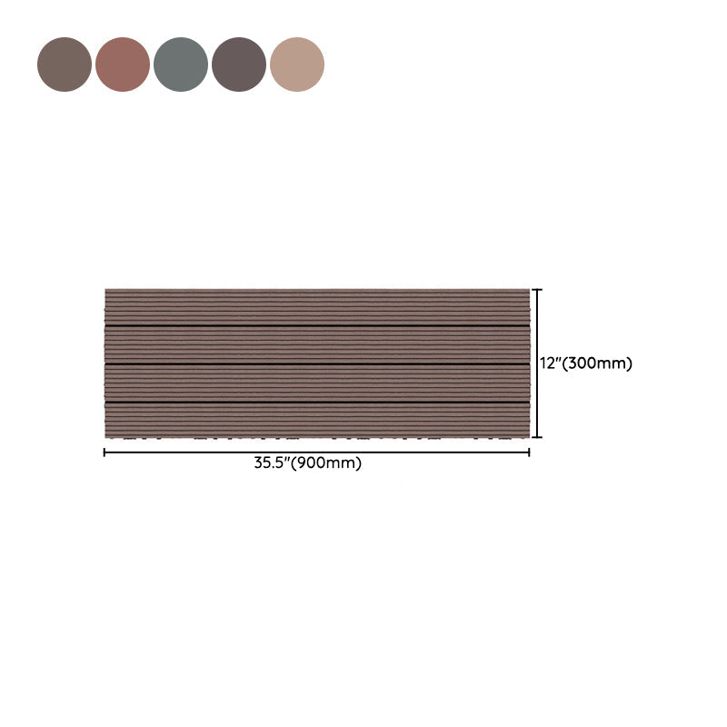 Wire brushed wooden floor tiles Click-Lock engineered wood for patio garden