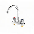 Knob Handle Brass Faucet High Arc Swivel Sink Faucet for Bathroom