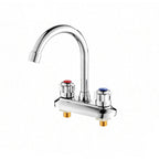Knob Handle Brass Faucet High Arc Swivel Sink Faucet for Bathroom