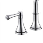 Modern Sink Faucet Widespread Faucet with 2 Handles and 3 Holes