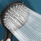 ABS Plastic Handheld Shower High Pressure 5 Spray Patterns Wall Mounted Showerhead