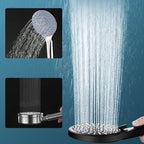 ABS Plastic Handheld Shower High Pressure 5 Spray Patterns Wall Mounted Showerhead