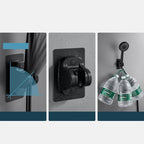 ABS Plastic Handheld Shower High Pressure 5 Spray Patterns Wall Mounted Showerhead