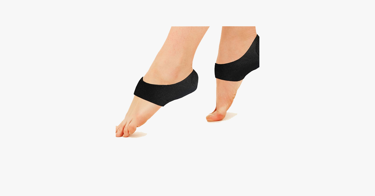2 pack: Foot shock-absorbing plantar fasciitis therapy wrap