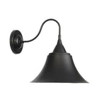 Metal Black/Rust Sconces Light Cone Shade 1-Light Industrial Wall Mounted Lighting with Gooseneck