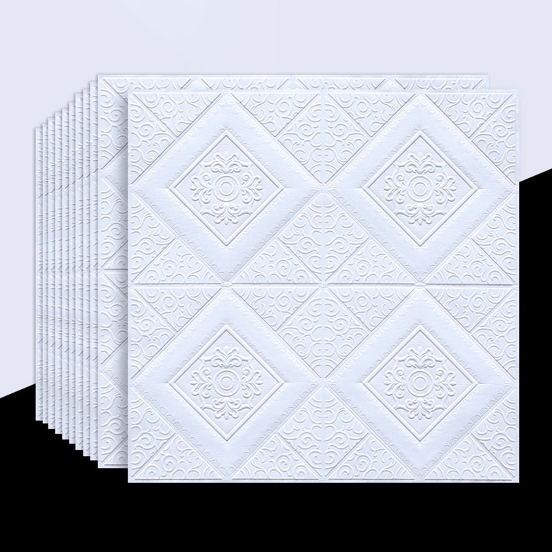 3D embossed interior wall covering Self-adhesive geometric texture wall covering
