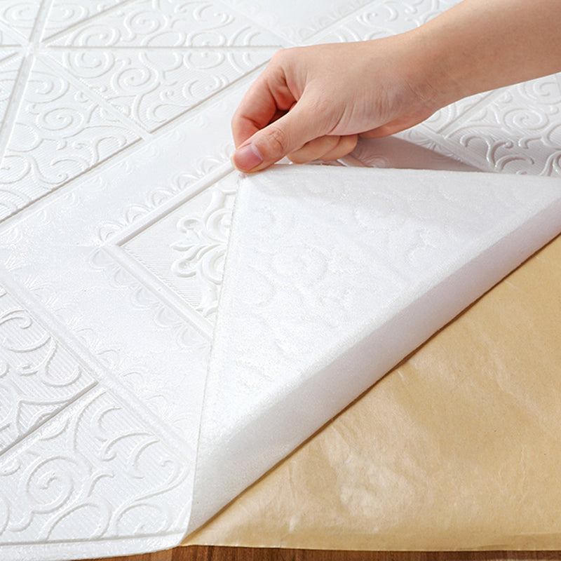 3D embossed interior wall covering Self-adhesive geometric texture wall covering
