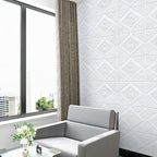 3D embossed interior wall covering Self-adhesive geometric texture wall covering