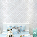 3D embossed interior wall covering Self-adhesive geometric texture wall covering