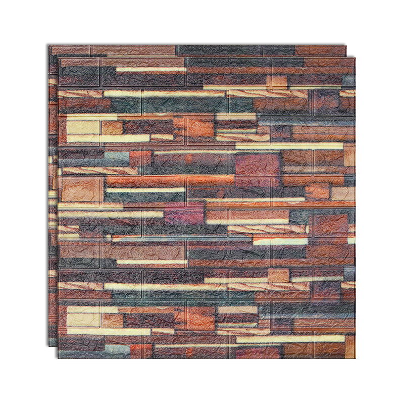 3D embossing interior wall panel self-adhesive square wall panel