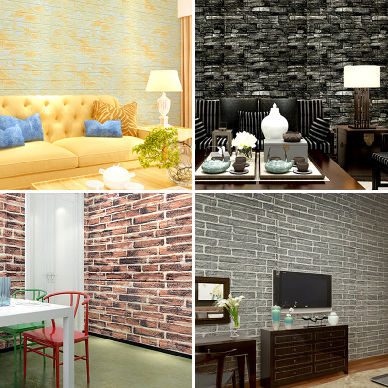 3D embossing interior wall panel self-adhesive square wall panel
