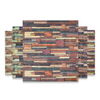 3D embossing interior wall panel self-adhesive square wall panel