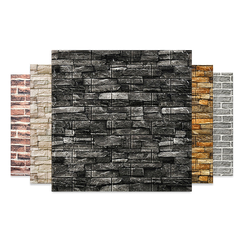 3D embossing interior wall panel self-adhesive square wall panel