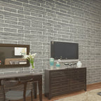 3D embossing interior wall panel self-adhesive square wall panel