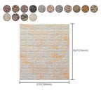 3D embossing interior wall panel self-adhesive square wall panel