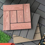Rectangular constructed tiles water-resistant parquet flooring for balcony