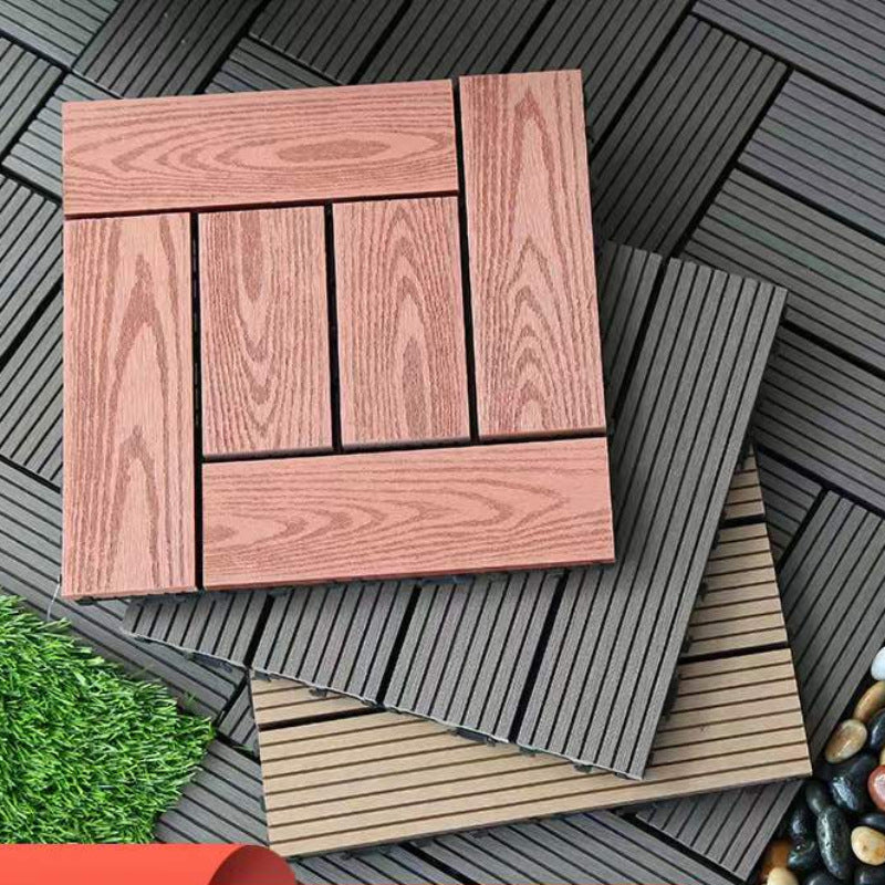 Rectangular constructed tiles water-resistant parquet flooring for balcony