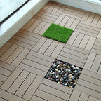 Rectangular constructed tiles water-resistant parquet flooring for balcony
