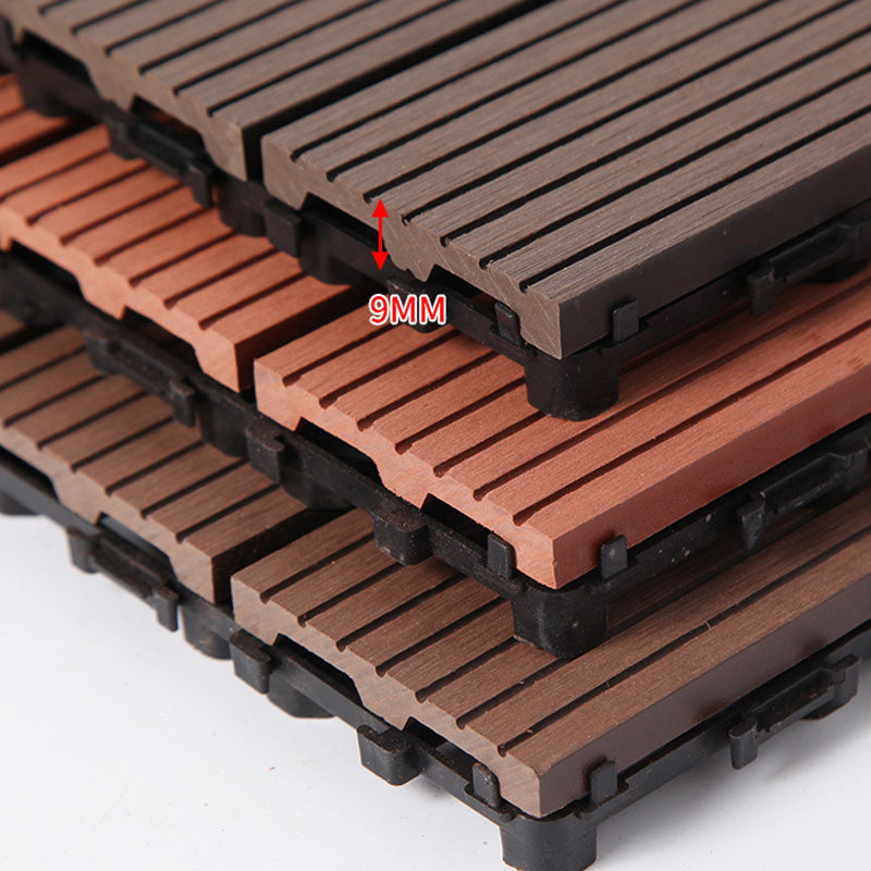 Rectangular constructed tiles water-resistant parquet flooring for balcony