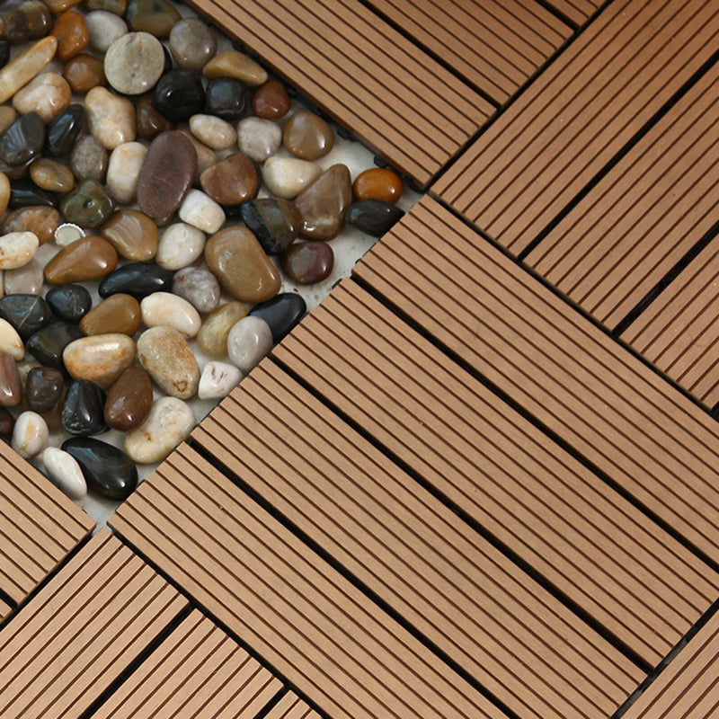 Rectangular constructed tiles water-resistant parquet flooring for balcony