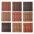 Rectangular constructed tiles water-resistant parquet flooring for balcony