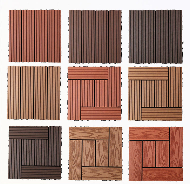 Rectangular constructed tiles water-resistant parquet flooring for balcony