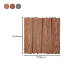 Rectangular constructed tiles water-resistant parquet flooring for balcony