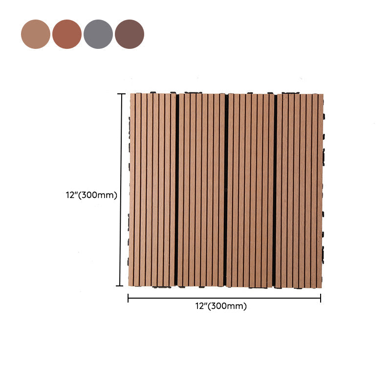 Rectangular constructed tiles water-resistant parquet flooring for balcony