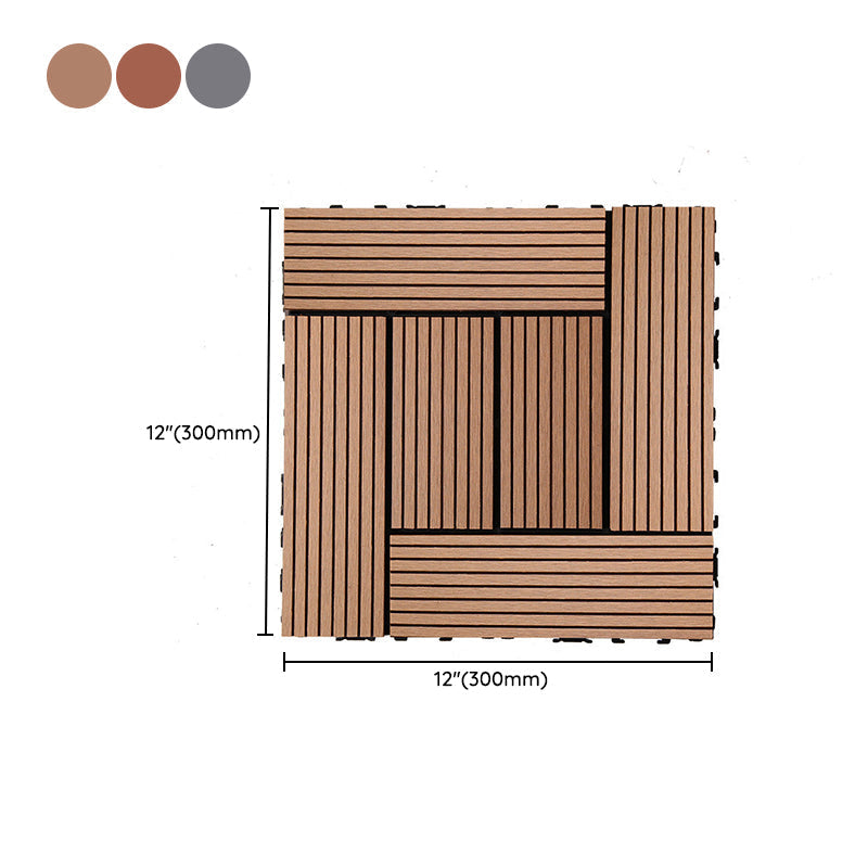 Rectangular constructed tiles water-resistant parquet flooring for balcony