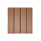 Square Engineer Wooden Floor Water Repellent Smooth Tile for Patio Garden