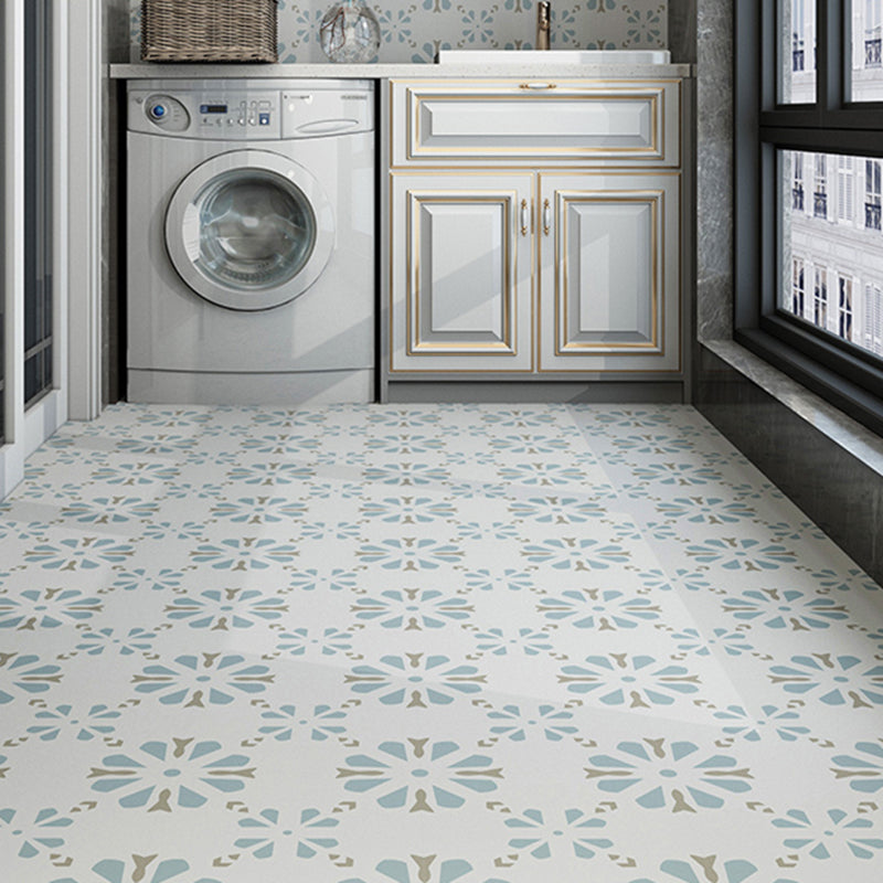 Patterned Vinyl Floor Self-adhesive Vinyl Floor with Square Edge