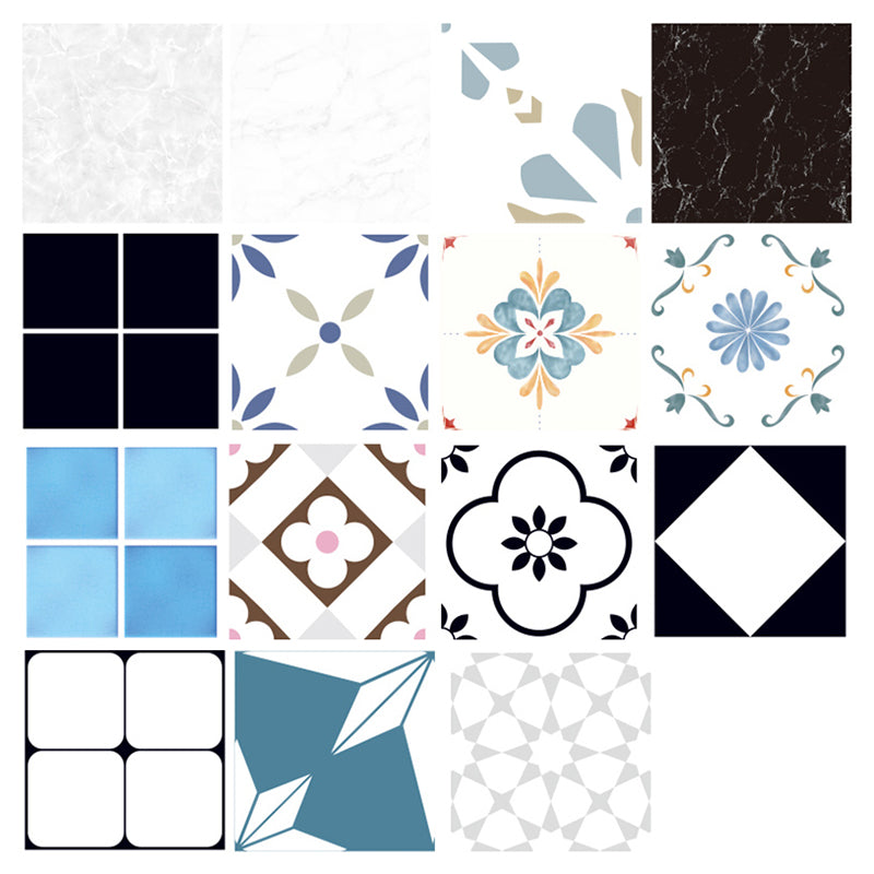 Patterned Vinyl Floor Self-adhesive Vinyl Floor with Square Edge