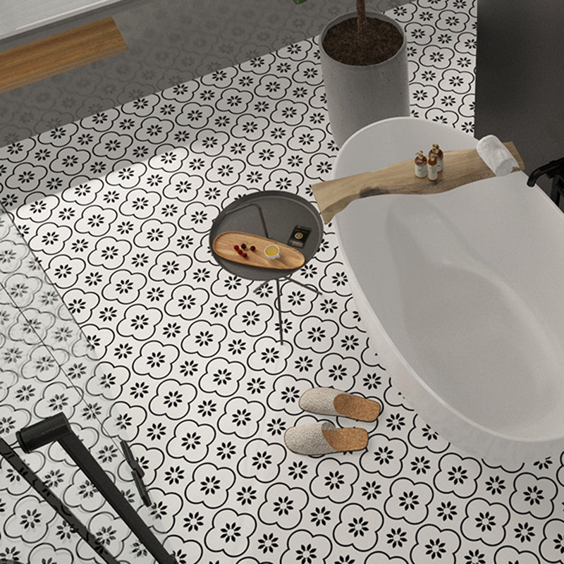 Patterned Vinyl Floor Self-adhesive Vinyl Floor with Square Edge
