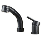 Modern Style Sink Faucet Copper Handle Low Arc Pull-Out Sink Faucet