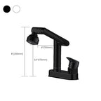 Modern Style Sink Faucet Copper Handle Low Arc Pull-Out Sink Faucet