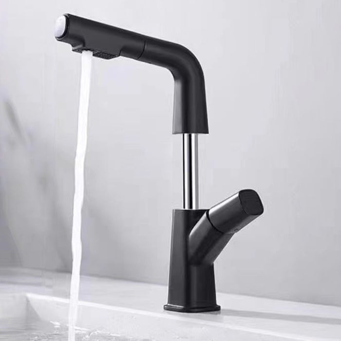 Widespread sink faucet Modern tap with single lever