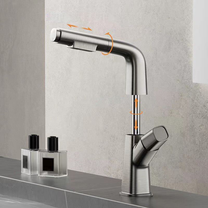 Widespread sink faucet Modern tap with single lever