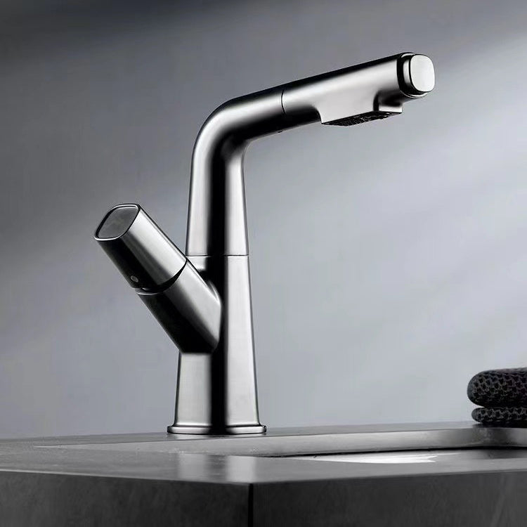 Widespread sink faucet Modern tap with single lever