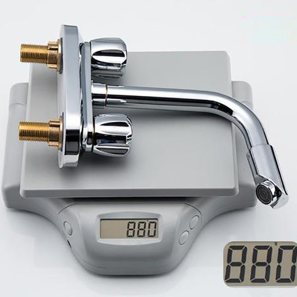 Modern Style Bathroom Faucet Dual Handle Faucet Swivel Spout Faucet