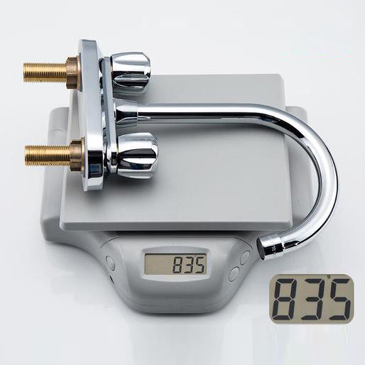 Modern Style Bathroom Faucet Dual Handle Faucet Swivel Spout Faucet