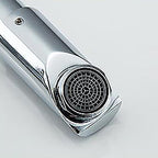 Modern Style Bathroom Faucet Dual Handle Faucet Swivel Spout Faucet