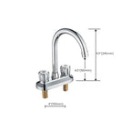 Modern Style Bathroom Faucet Dual Handle Faucet Swivel Spout Faucet