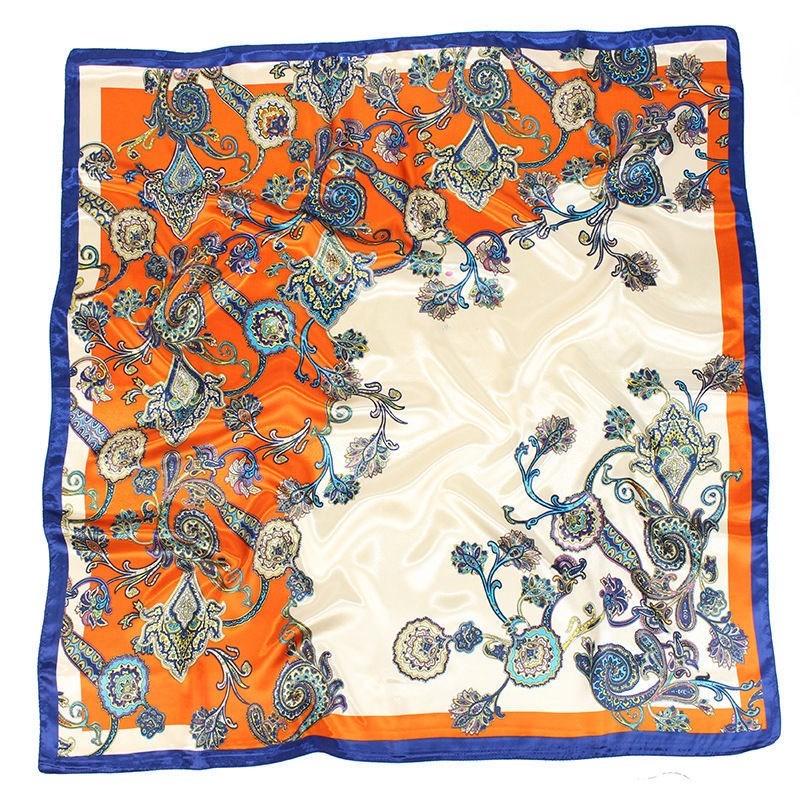 Large square scarf Simulation silk scarf All-match scarf Scarf