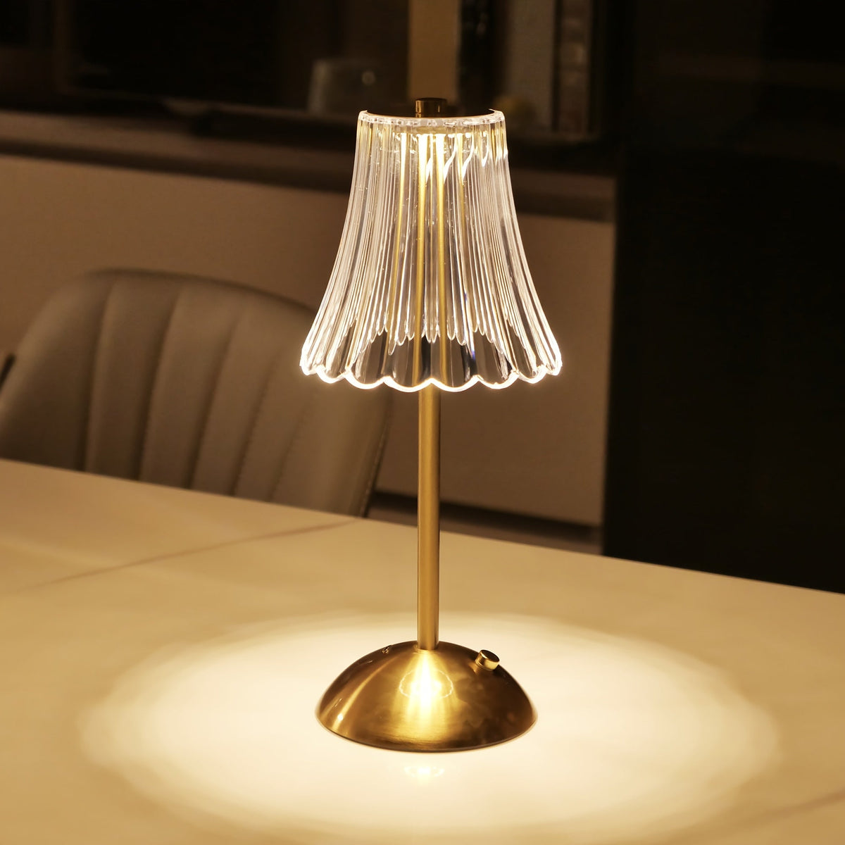 Crystaluxe Lamp - LED Crystal Table Lamp with Touch Function