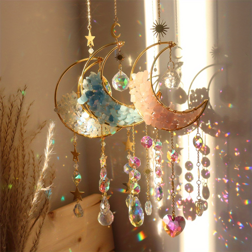 Moon crystal sun catcher