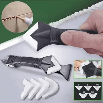 3-in-1 Caulk Remover - The #1 silicone caulking tool