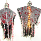 Halloween Hanging Decoration – Blood Red Luminous Skull Ghost